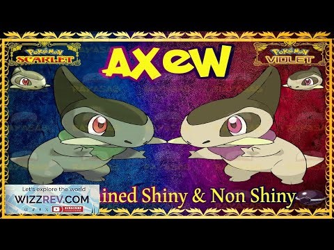 Pokemon Scarlet & Violet Axew 6ivShiny & Non Shiny Best Stats