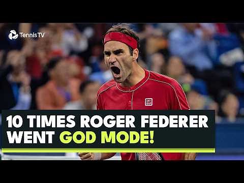 10 Times Roger Federer Went GOD MODE! 📈