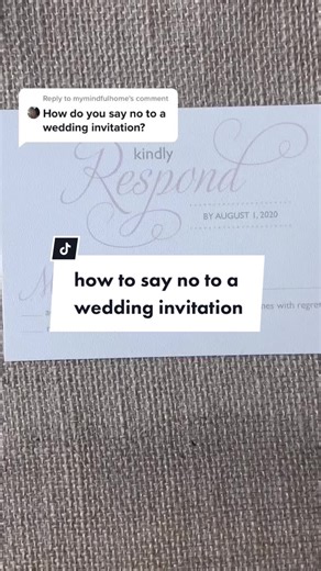 How to Politely Decline a Wedding Invitation