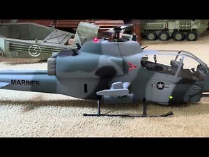 FLISHRC Roban 500 AH-1 Cobra RC Scale Helicopter Startup