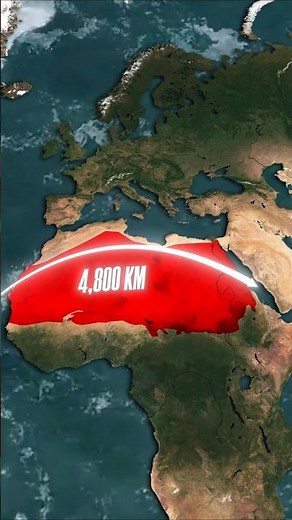 🌍☀️The Sahara Desert: How Many Countries Does It Cover? (Map Animation) #worldmap #mapanimation
