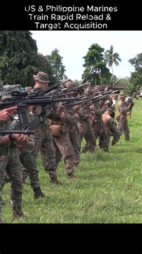 Military Precision: US and Philippine Marine Training #shorts #military