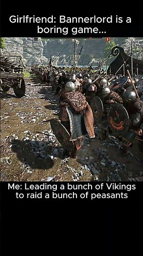 Leading a bunch of Vikingsto raid a bunch of peasants in War Sails #mountandblade