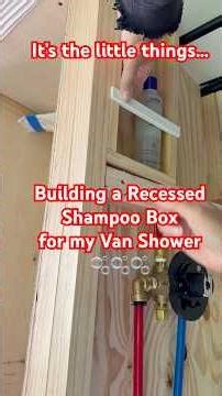 Building a Recessed Shower Box for My Van 🚐🛁 | Van Build Progress