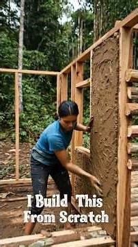 I Built a Mud House in the Jungle from Scratch