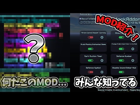【二つ紹介】僕の普段使ってるMODとアイテムを見やすくするテクスチャを紹介！!ハイピ・スカイブロック！