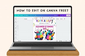 Modèle de toile modifiable d'invitation d'anniversaire de monstre coloré, 1ère fête de célébration d'invitation d'anniversaire de Monster Bash. - Etsy France