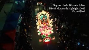 Highlights of Guyana Hindu Dharmic Sabha's Diwali Motorcade 2022 ... Guyana's iconic and unique Diwali Celebration .... tens of thousands lined the route and congregated at the LBI Ground ... spectacular floats.... fabulous cultural performances #DiwaliinGuyana #Diwali2022 #diwalimotorcade Background Music - Ashtalakshmi Stotram - Kuldeep Pai, Lakshmi Maiya - Ben Parag Video Credits - E-networks, NCN, Joshua Gobin, Chandini Rahaman, Vishal Persaud Edited by Trishala Persaud | Guyana Hindu Dharmi