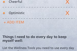 Wellness Recovery Action Plan®  [WRAP®] App