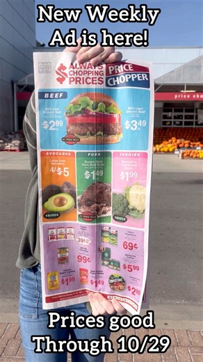 2K views | New weekly ad is here! What deals are you grabbing this week? Save big on cauliflower, Yoplait yogurt, KC Pride ground beef and so much more! Prices good through 10/29. | Price Chopper | Facebook