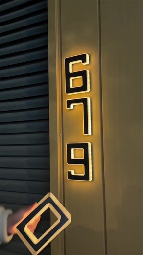 Revolutionary Solar-Powered Glowing House Numbers