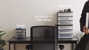 IRIS 4 Drawer Compact Desktop System in Black (2-Pack) 586014