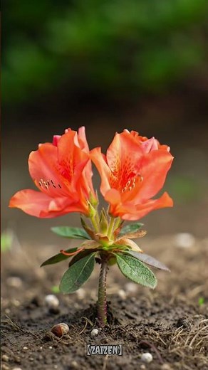 Timelapse Orange Azalea Bloom ✨ | 4K Ultra HD