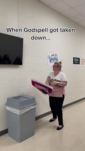Two were taken down today… only 6 left!!! We’re so close!!! #ahs #day4 #musical #theatre #argyle #argyletheatre #guess #musicaltakedown #drama #acting #shows #fyp #godspell #shrek #cry #greenscreenvideo