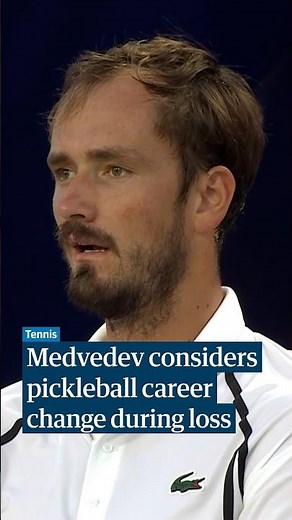 Medvedev considers pickleball career change during loss