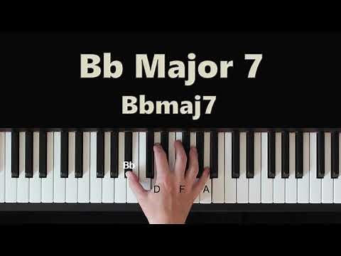 How To Play Bb Major 7 (Bbmaj7) Chord On Piano