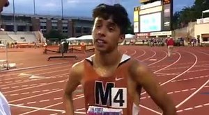 HSSMLIVE.com with Tddave at the Class 5A State Track and Field championships Dominic Cavazos takes fifth. He talks about his finish. Frisco Independence HS Carter Blunt sets new state record with 8:58.86. "There was no way I was going to catch Blunt," says Cavazos. | High School Sports Magazine