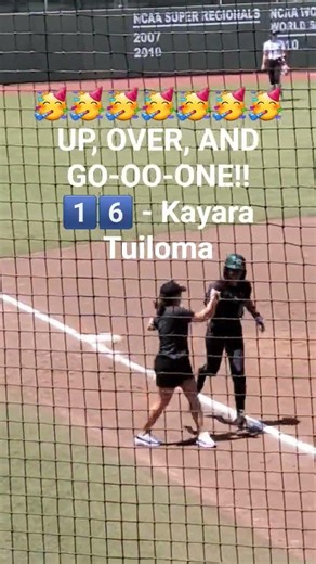 Kayara Tuiloma Solo Home Run! #gobows #collegesoftball #hawaiisoftball #softball