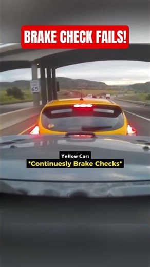 Brake Check Backfires When Victim Flees
