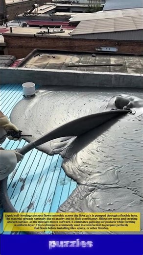 Wow, Self-Leveling Concrete Pour – Perfectly Smooth Floor!