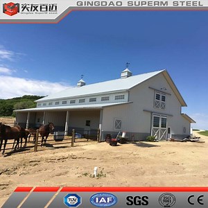[Hot Item] Prefabricated Farm Steel Structure Building Horse Barns with Layout Design