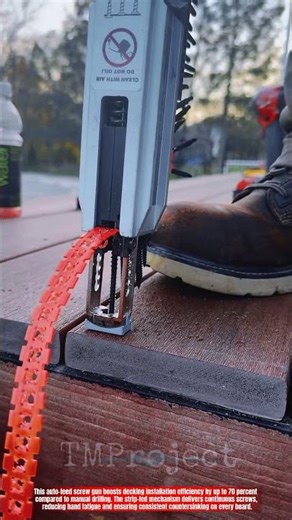 Innovative Auto Feed Screw Gun System: Best Fast Deck Installation Action