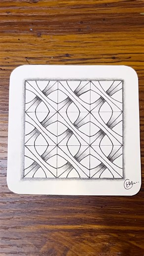 859K views · 8.2K reactions | Zentangle Pattern- B’Twined By Pegi Shargel | Drawing Tutorial For Beginners #zentangle #doodle #zendoodle #art #zenart #mindfulart #trending #viral #painting #easyart | Easy Art | Facebook