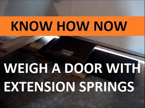 How to Weigh a Garage Door