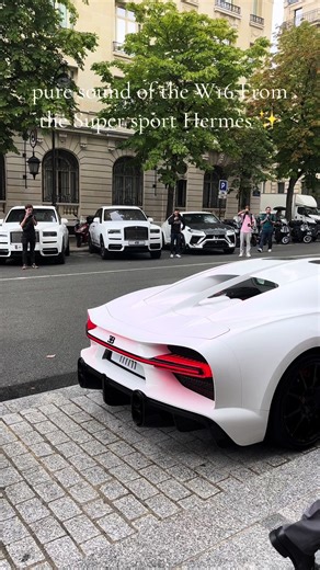 Pure Sound of the W16 from Bugatti Chiron Super Sport Hermès 1 of 1