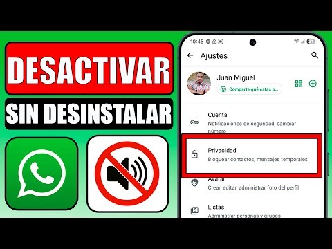 🟢Como desactivar whatsapp sin desinstalarlo