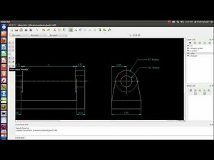 LibreCad Tutorial 4 - Dimensioning -- part 2 of 2