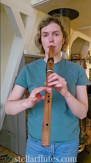 Walnut Native American style A flute by Stellar Flutes