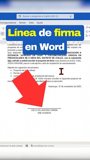 Haz tu LÍNEA DE FIRMA en Word en SEGUNDOS 😱 #word #microsoftWord #tutorial #office #Microsoft #tips #Excel #enriquexls | Enrique XLS - Excel
