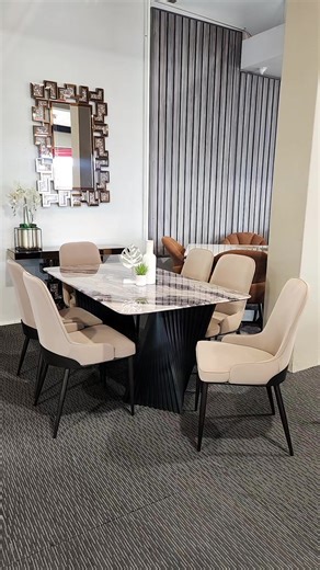 Stylish 6-Seater Dining Set, perfect for family meals and entertaining guests #relaxation #diningroom #limitedtime #exclusive