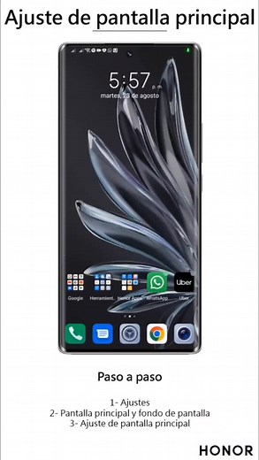 Personalización de pantalla principal en Honor: Fondos de Pantalla, Relojes y Configuración