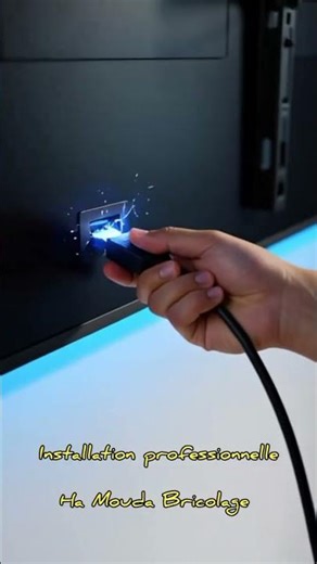 Installation professionnelle de téléviseurs et passage du courant et du signal avec précision 100%
