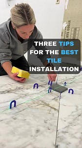 Top three tips when installing tile! #reelsvideo #reelsfb #facebookreels #reelsinstagram #reels | That Tile Chick