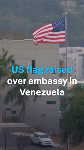 US Flag Raised at Caracas Embassy After Seven Years