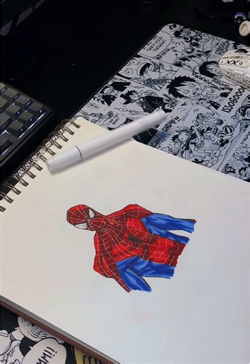 Dibujo de Andrew Garfield como Spider-Man