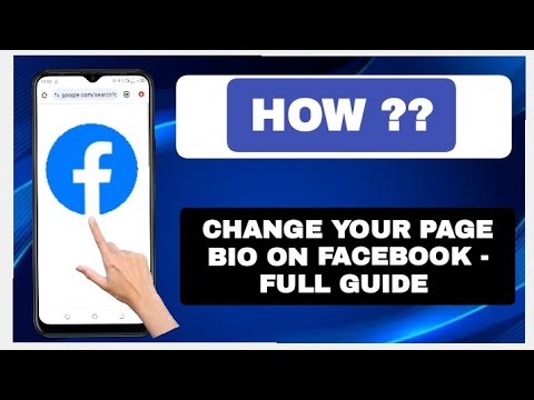 How To Change Your Page Bio On Facebook - Full Guide