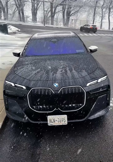 Enjoying a Happy Snow Day with BMW 7 Series
