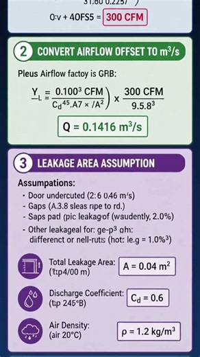 How to Calculate Cleanroom Pressure in 45 Seconds! | HVAC Engineering #Shorts