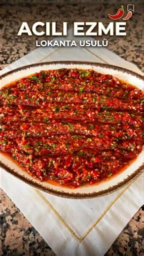 5 Dakikada Lokanta Usulü Acılı Ezme 🌶️ #mezetarifleri #pratiktarifler