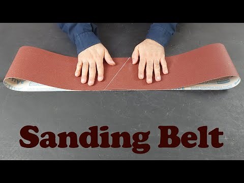 DIY: How to make Sanding Belt. Smooth and strong joint.