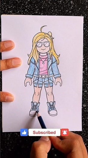 Roblox Girl #coloring #roblox #