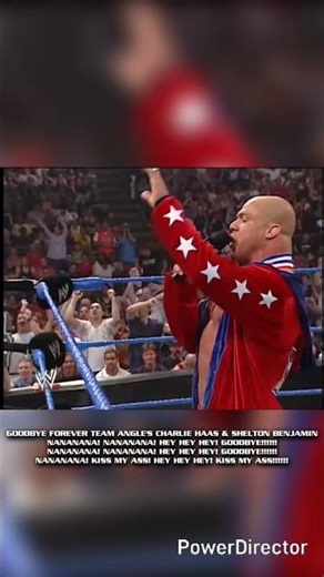 NANANANA! NANANANA! HEY HEY HEY! GOODBYE! TEAM ANGLE'S CHARLIE HAAS & SHELTON BENJAMIN