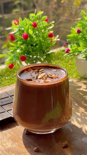 Healthy Hot Chocolate Recipe 🍫☕ | No Sugar | Rich & Creamy #shorts #viral #foodshorts #viralrecipe