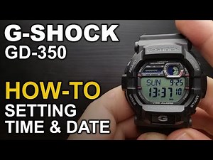 Gshock GD 350 - Setting Time and Date