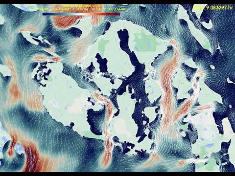 Surface Current Movement Around San Juan Islands, WA