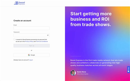 Sign up & Onboarding screens | Web app design
